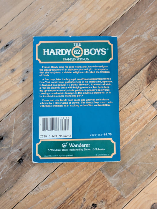 Apeman's Secret, The (The Hardy Boys #62) by Franklin W. Dixon - Vintage Paperback