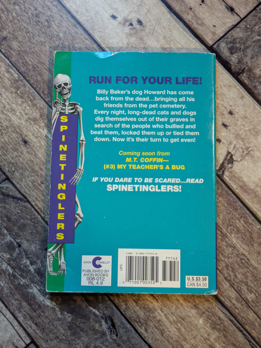Billy Baker's Dog Won't Stay Buried (Spinetinglers #2) by M.T. Coffin - Vintage Paperback