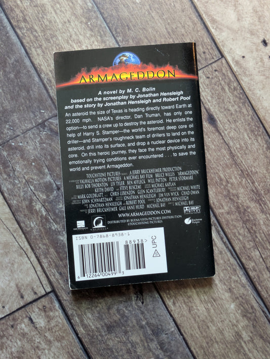 Armageddon (Tie-In Novelization) by M.C. Bolin, Cathy East Dubowski - Vintage Paperback