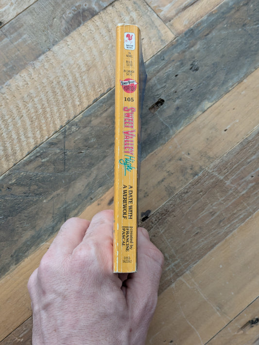 Date with a Werewolf, A (Sweet Valley High #105) by Francine Pascal, Kate William - Vintage Paperback