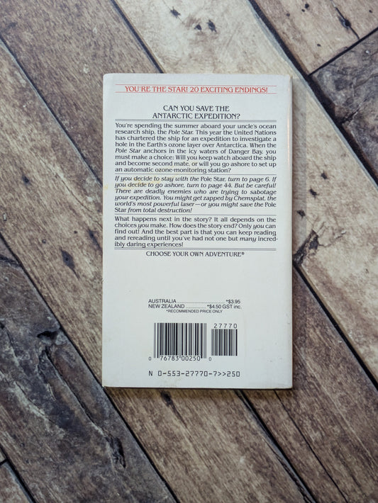 South Pole Sabotage (Choose Your Own Adventure #89) by Seddon Johnson - Vintage Paperback