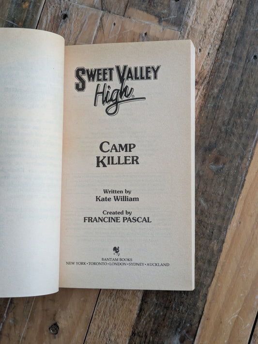 Camp Killer (Sweet Valley High #125) by Francine Pascal - Vintage Paperback