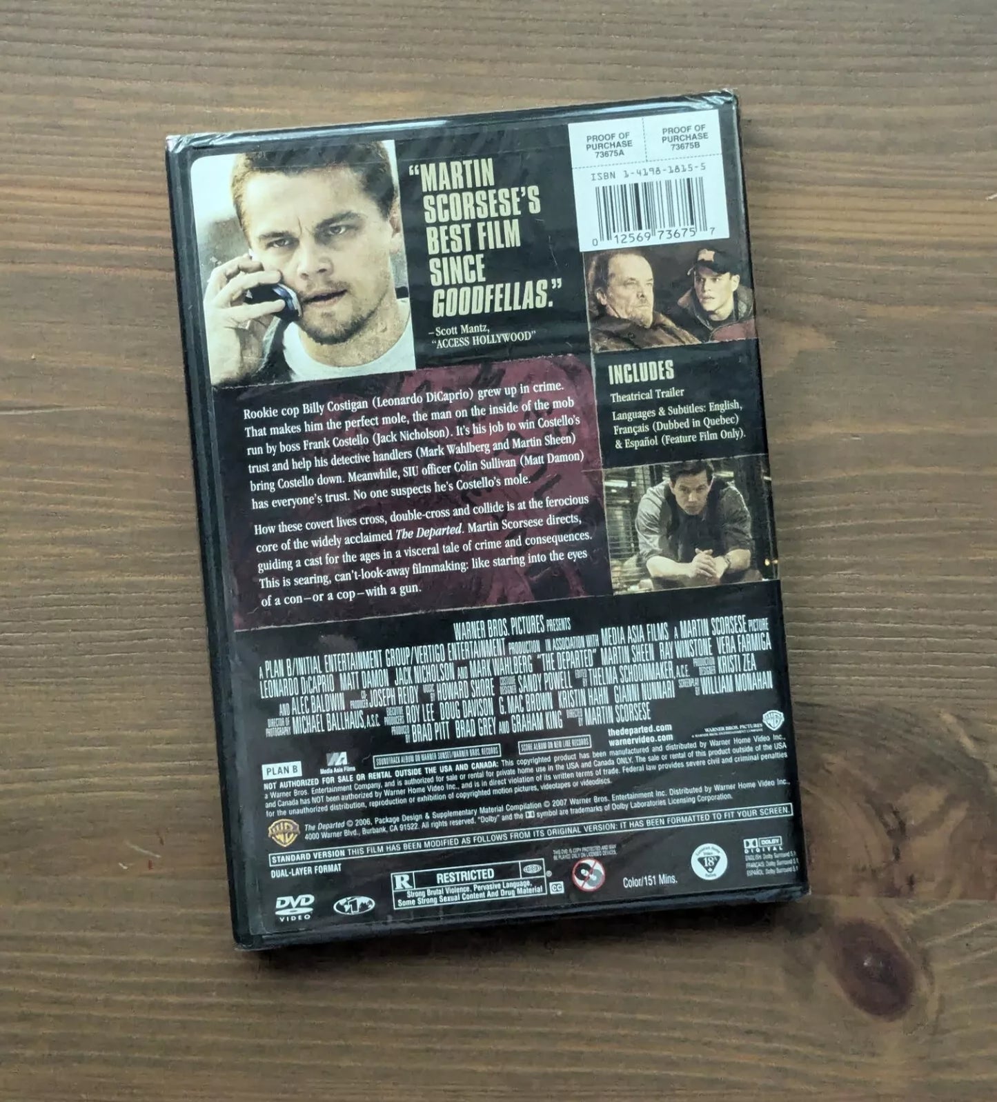 Departed, The (Widescreen DVD) Brand New, Sealed