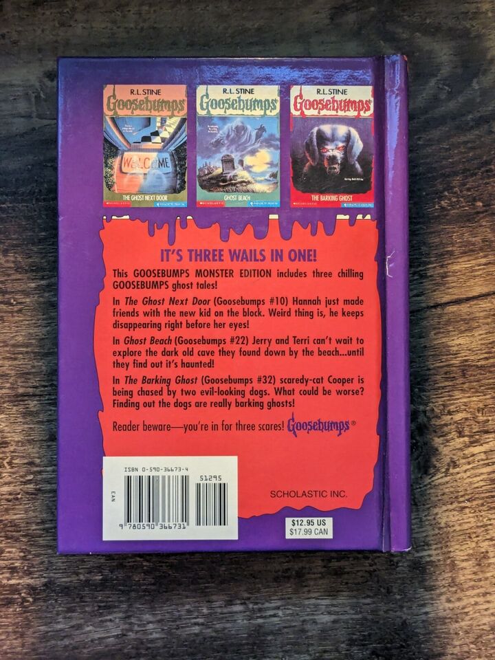 Monster Edition #3 (Goosebumps Hardcover Anthology) by R.L. Stine - Vintage