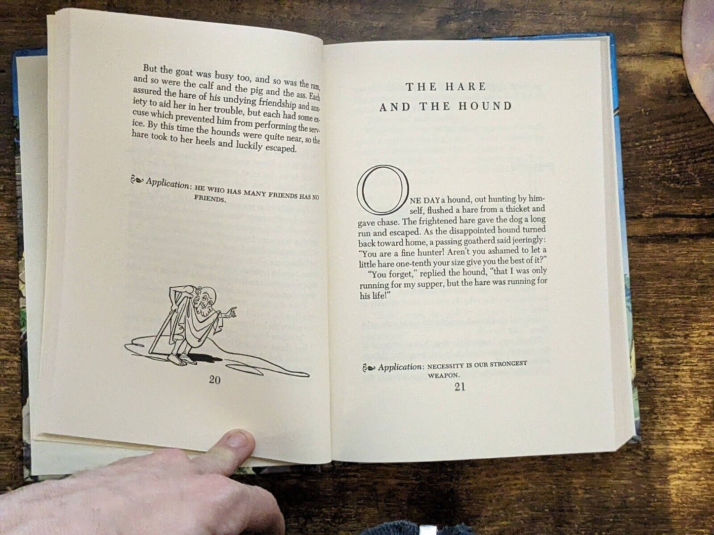 AESOP'S FABLES Illustrated Jr Hardcover Fritz Kredel Illustration 1982 Edition - Asylum Books