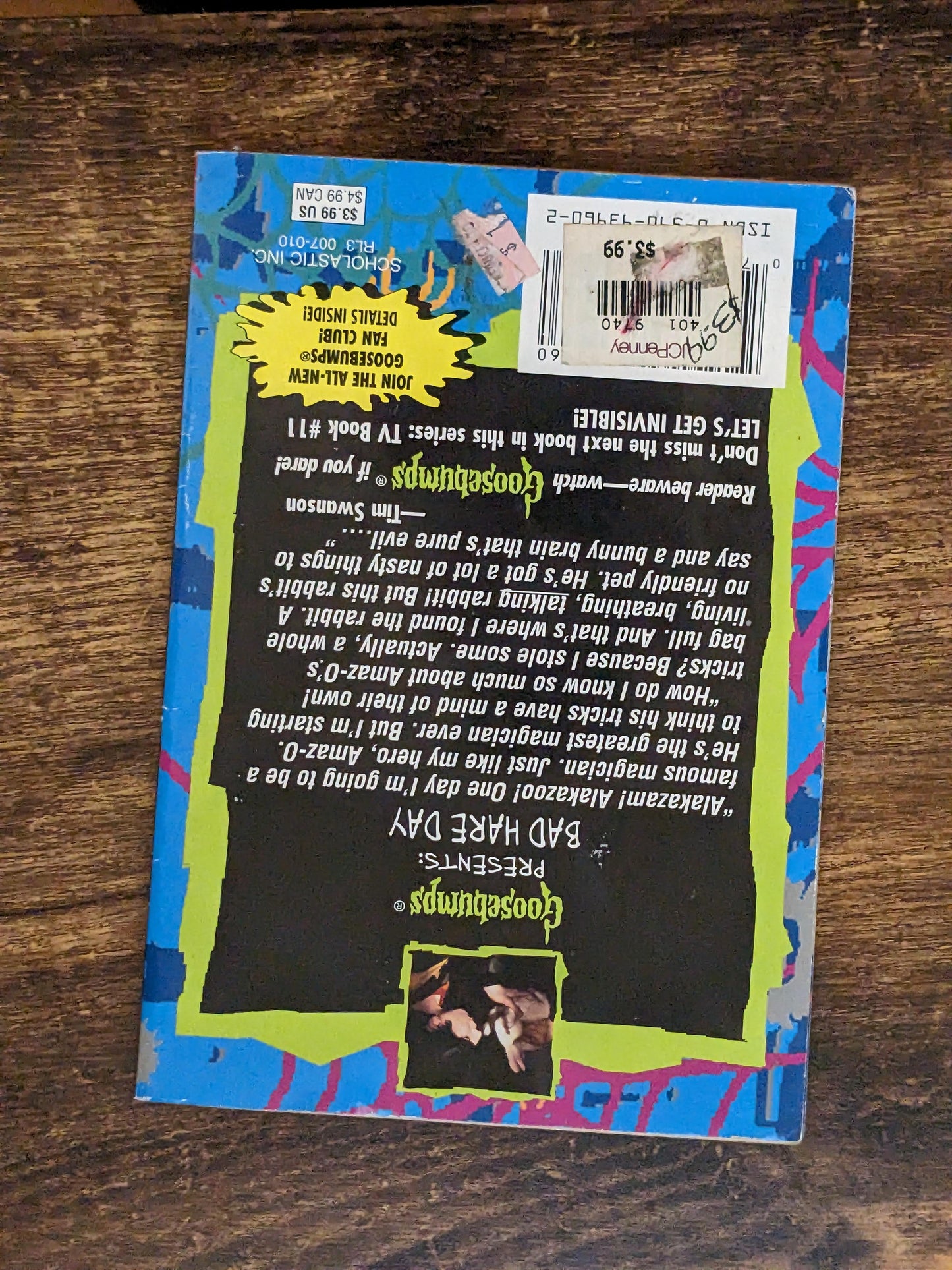 Bad Hare Day (Goosebumps Presents #10) R.L. Stine - Asylum Books