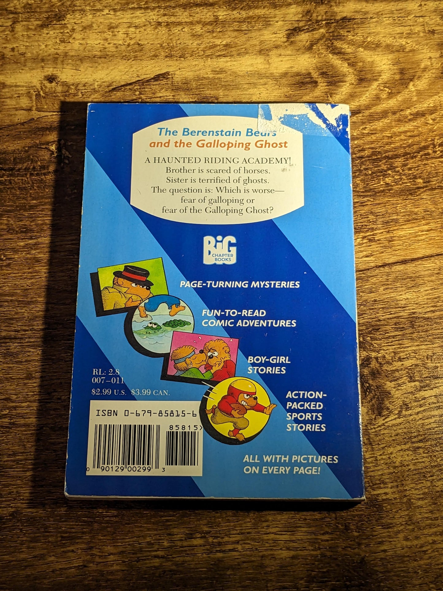 BERENSTAIN Bears & the GALLOPING GHOST - Vintage Hardcover Halloween Book by Stan and Jan Berenstain, Spooky Picture Boo Gift Retro Artwork - Asylum Books