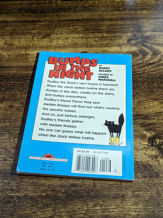 Bumps in the Night (First Choice Chapter Book) - Vintage Children's Paperback by Harry Allard - Asylum Books
