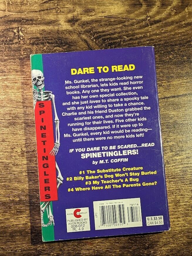 Check it Out and Die! (Spinetinglers #5) by M. T. Coffin - Asylum Books