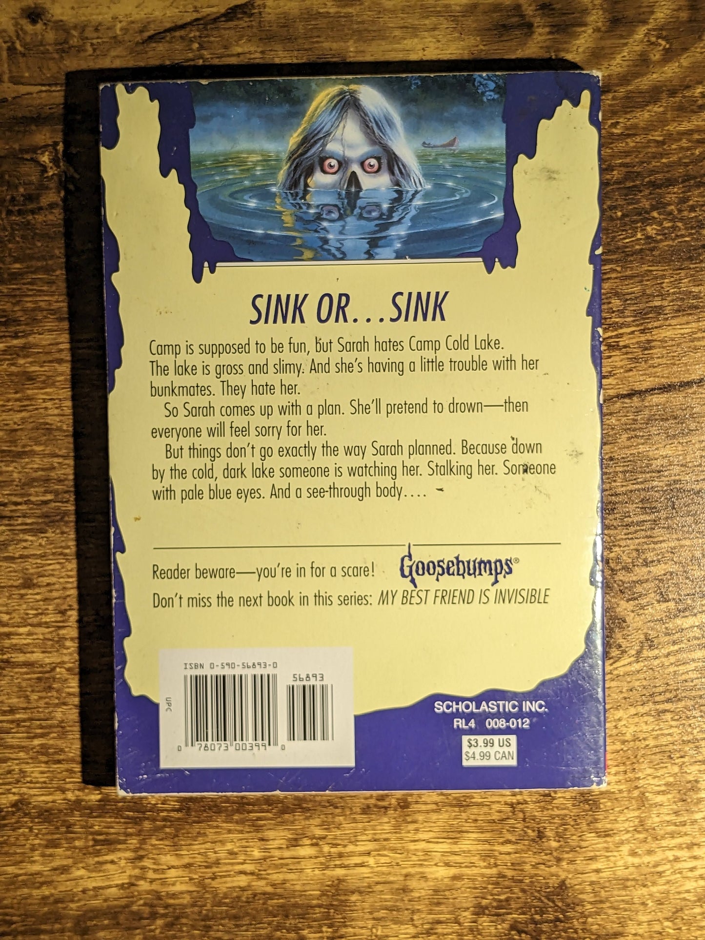 Curse of Camp Cold Lake, The (Goosebumps #56) w/ Rare Cards & Bookmark - R.L. Stine - Asylum Books