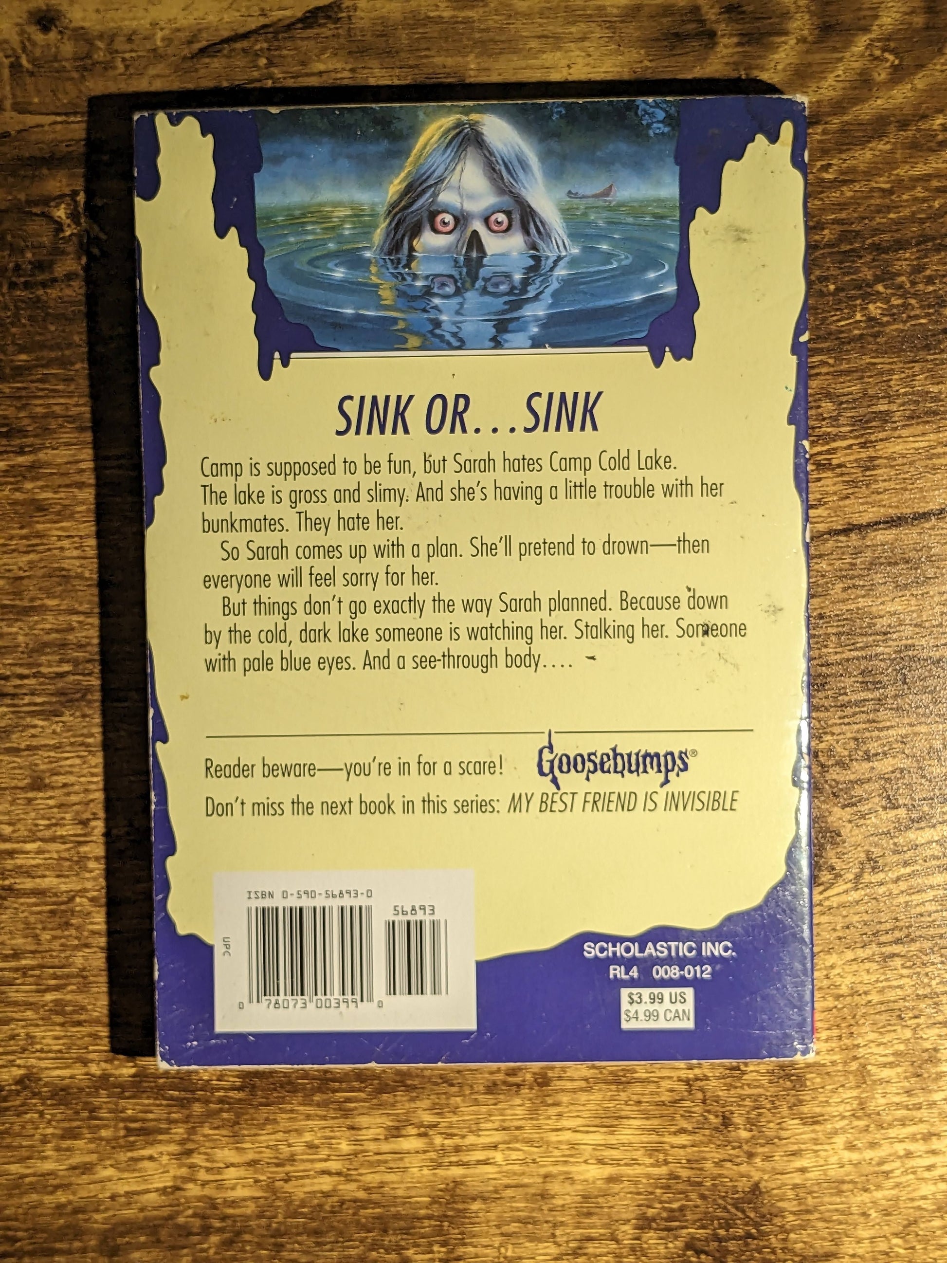 Curse of Camp Cold Lake, The (Goosebumps #56) w/ Rare Cards & Bookmark - R.L. Stine - Asylum Books