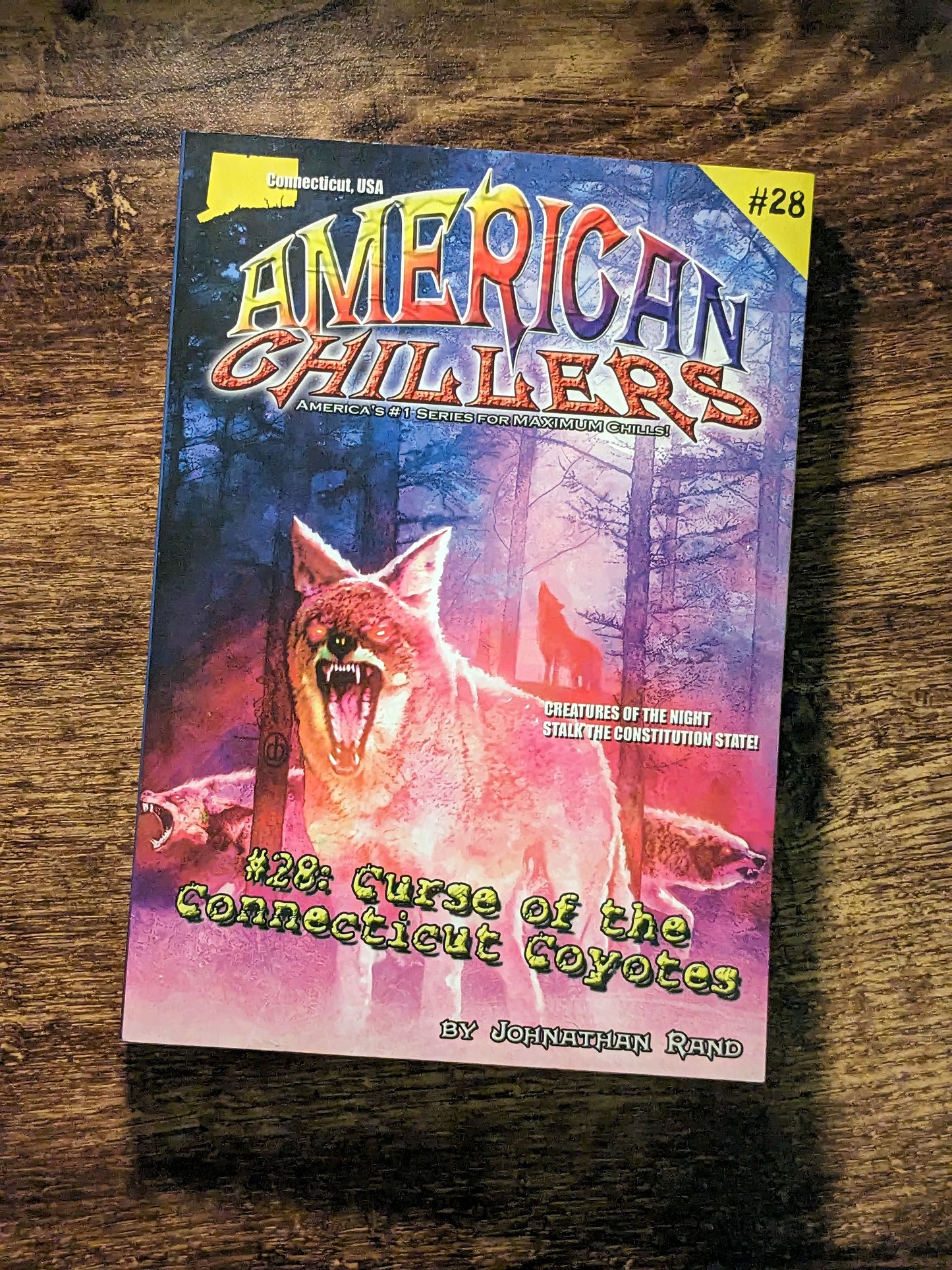 Curse of Connecticut Coyotes (American Chillers #28) Johnathan Rand - Asylum Books