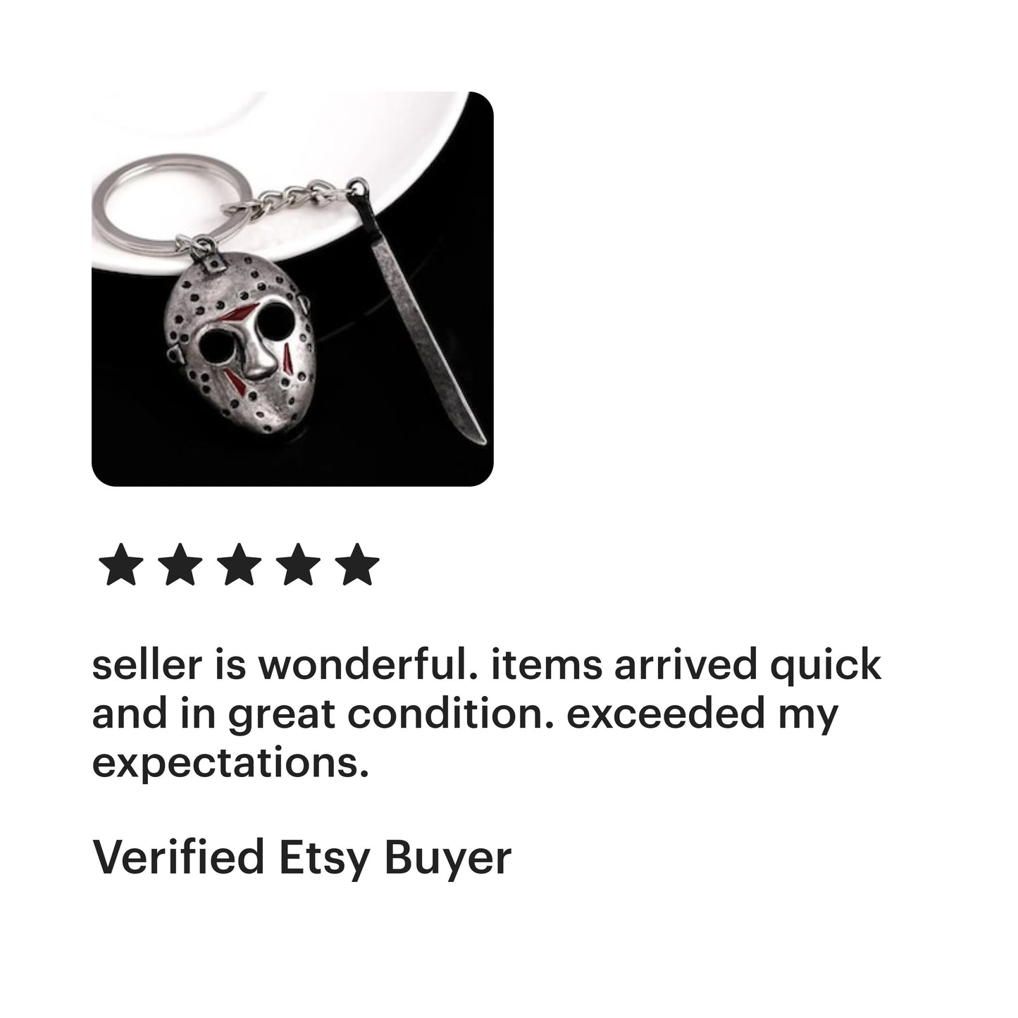 Friday the 13th - Jason Voorhees Hockey Mask Keychain - Asylum Books