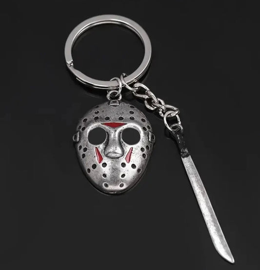 Friday the 13th - Jason Voorhees Hockey Mask Keychain - Asylum Books
