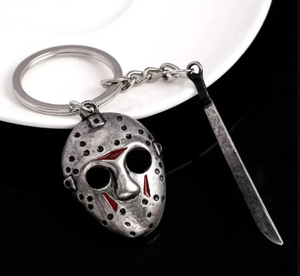 Friday the 13th - Jason Voorhees Hockey Mask Keychain - Asylum Books