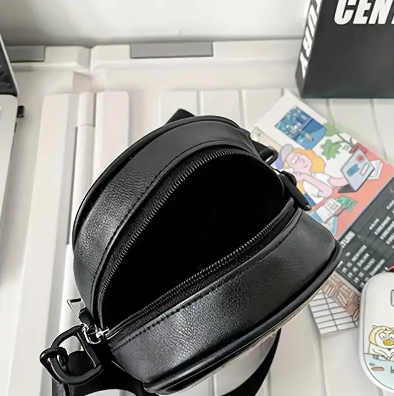 GHOST FACE Scary Movie Vegan Leather Crossbody Shoulder Bag, Vintage Retro Style Screaming Face Trendy Zipper Bag, Casual Purse, Halloween - Asylum Books