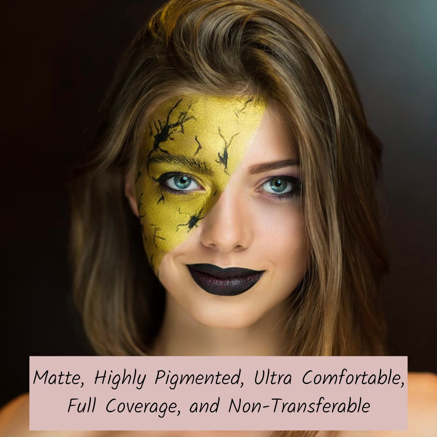 GOTHIC BLACK LIP Party Matte Glaze Personality Color Lips Gloss Black Lip Non-stick Kiss Proof Long Lasting Lip Paint, Halloween, Spooky - Asylum Books
