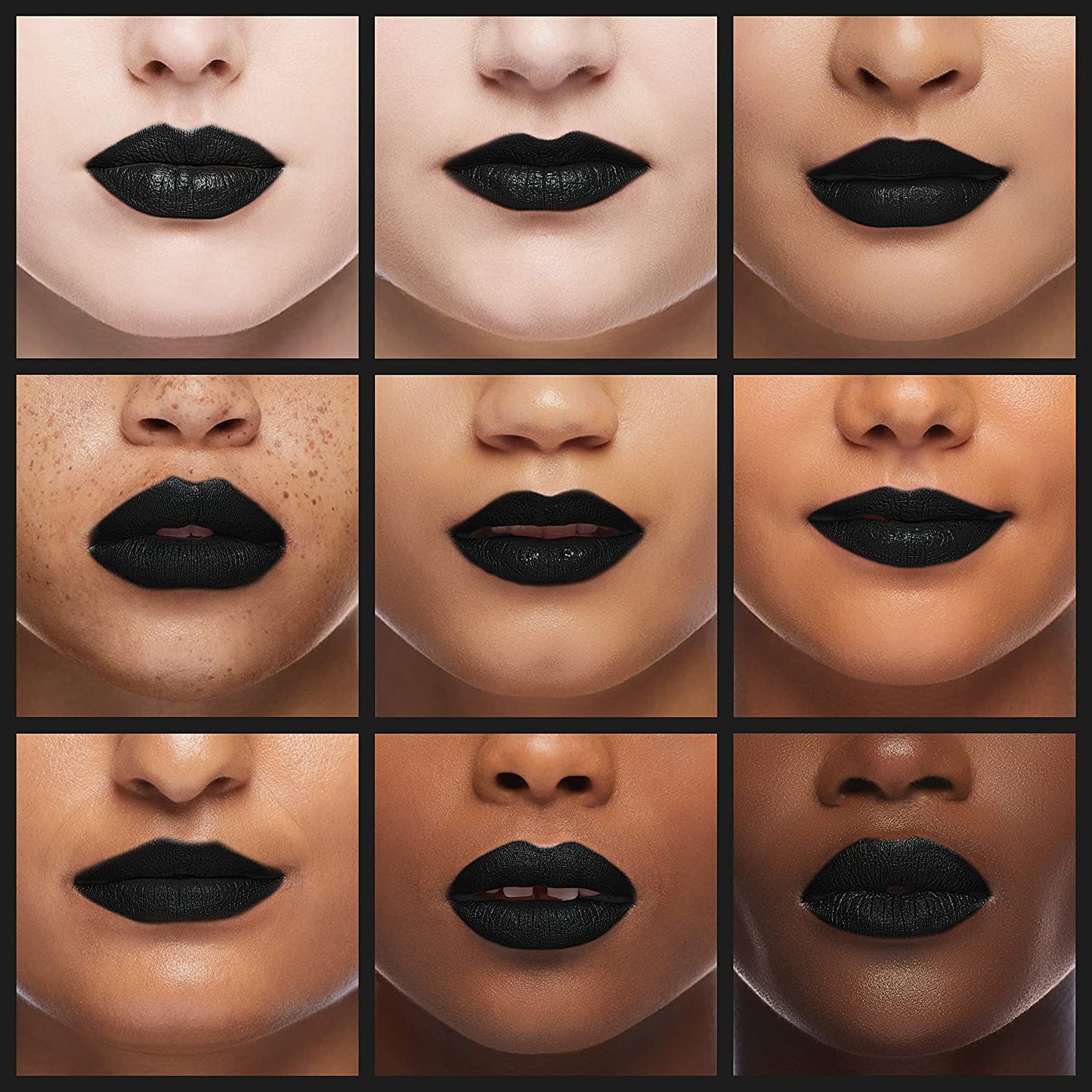 GOTHIC BLACK LIP Party Matte Glaze Personality Color Lips Gloss Black Lip Non-stick Kiss Proof Long Lasting Lip Paint, Halloween, Spooky - Asylum Books