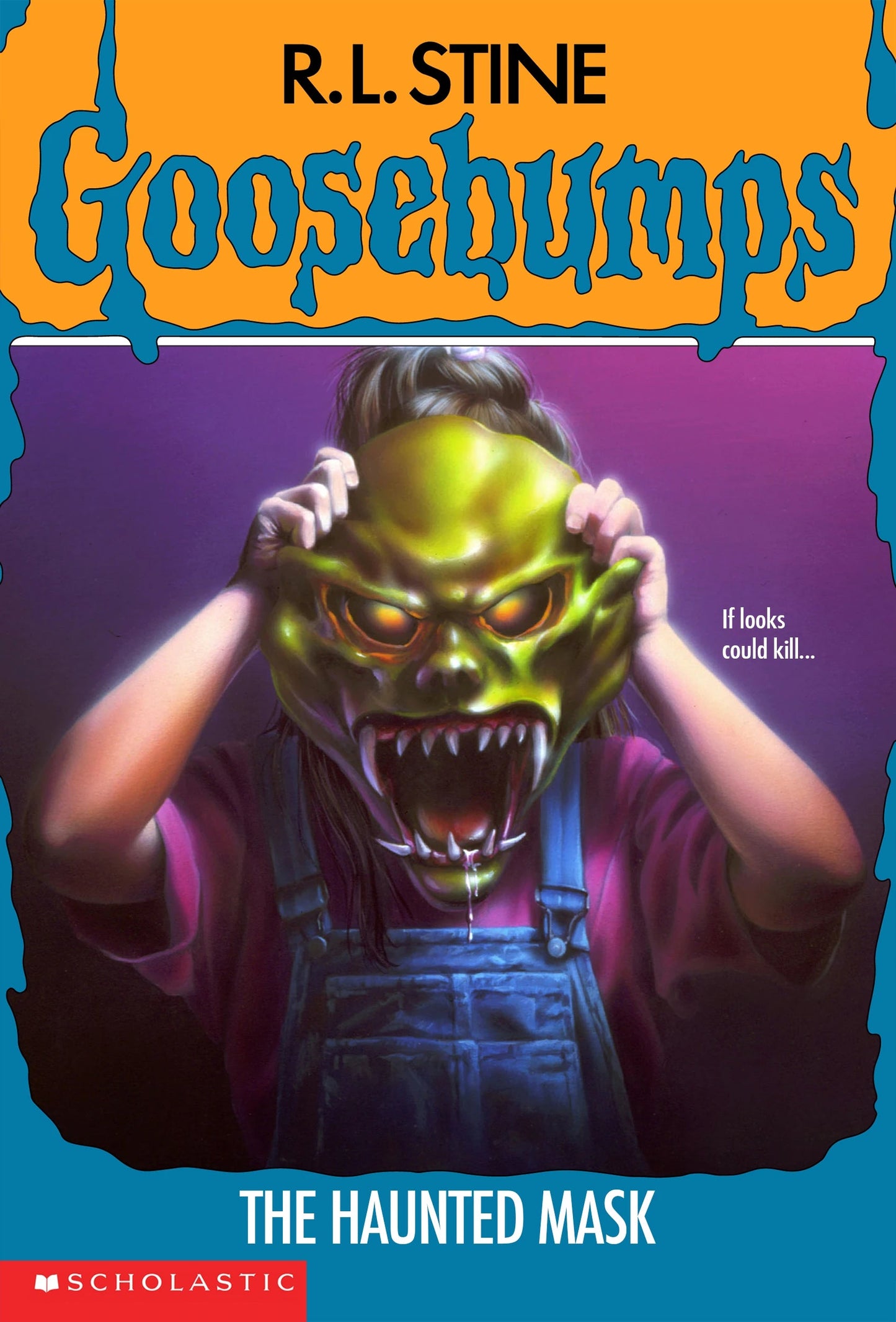 HAUNTED MASK, THE (Goosebumps #11) R. L. Stine - Early Printing - Asylum Books