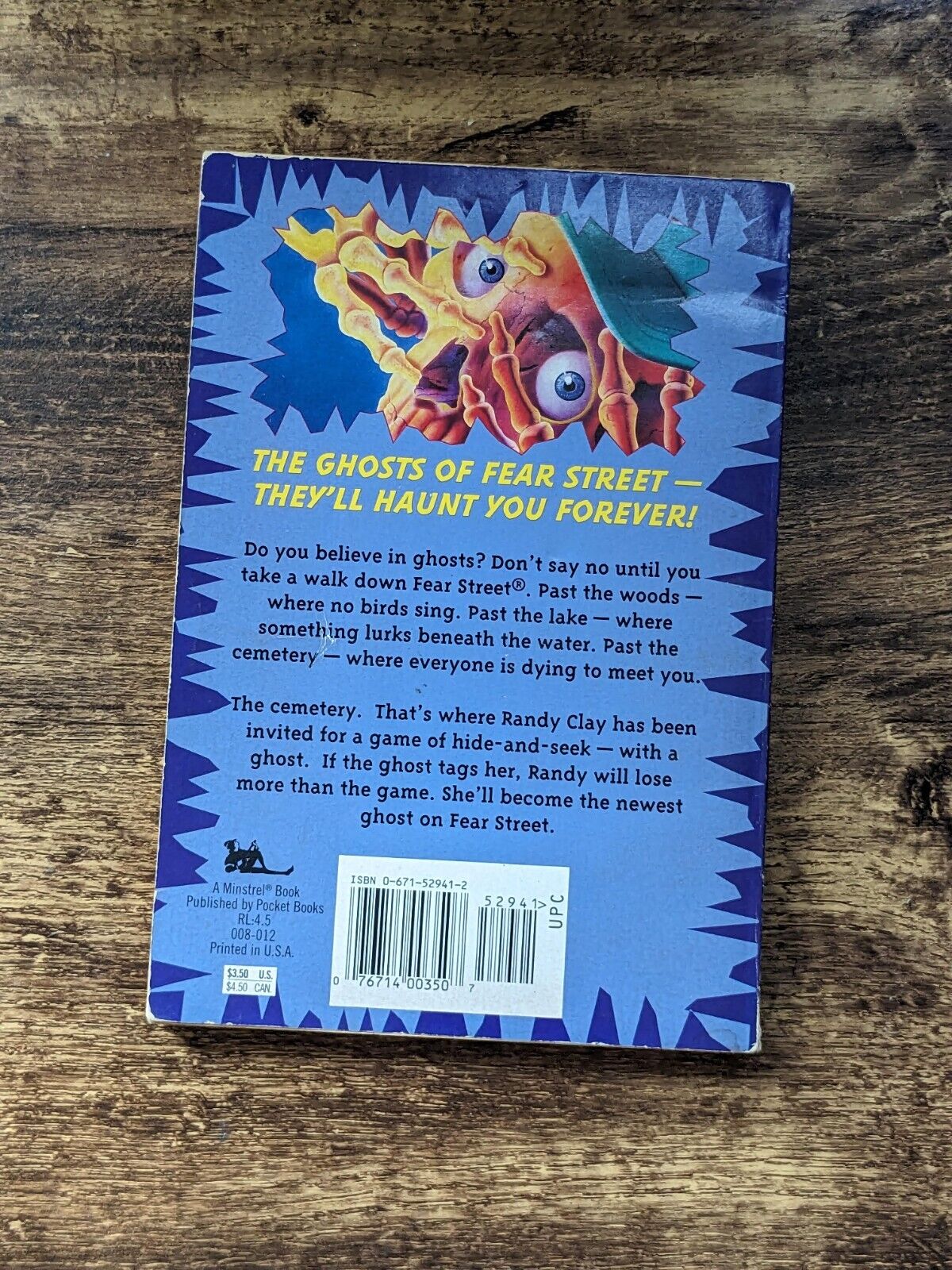 Hide and Shriek (Ghosts of Fear Street #1) Mass Market Paperbound R. L. Stine - Asylum Books