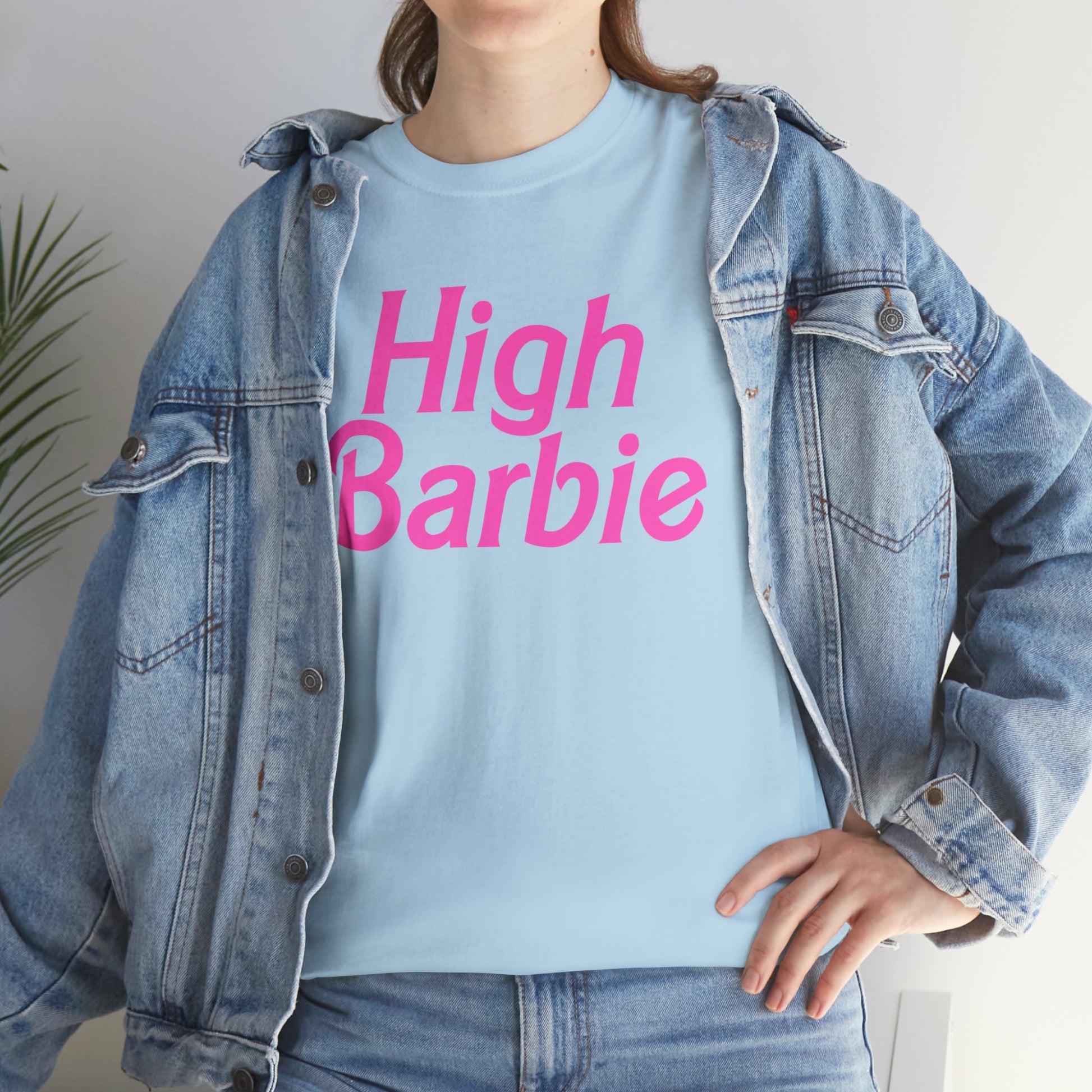 HIGH BARBIE - Funny Vintage Style Stoner Gift Unisex T-Shirt - Asylum Books