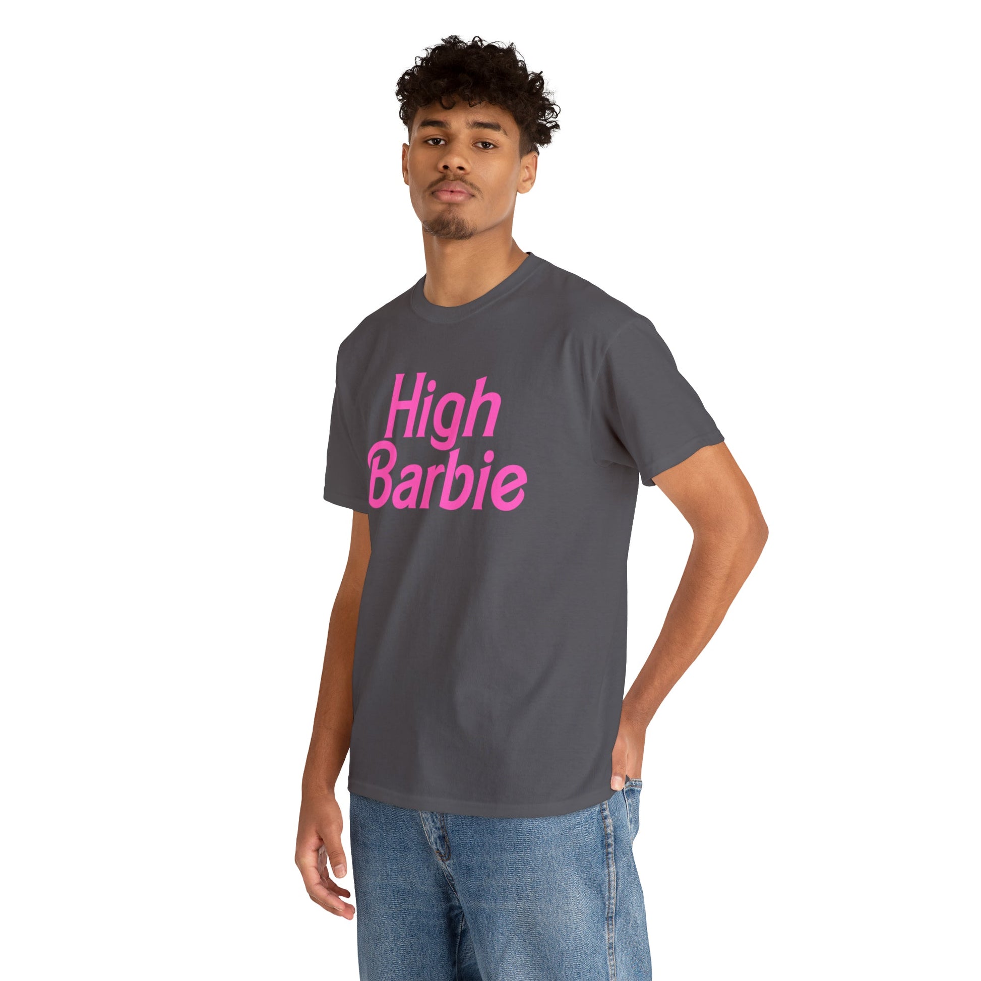 HIGH BARBIE - Funny Vintage Style Stoner Gift Unisex T-Shirt - Asylum Books