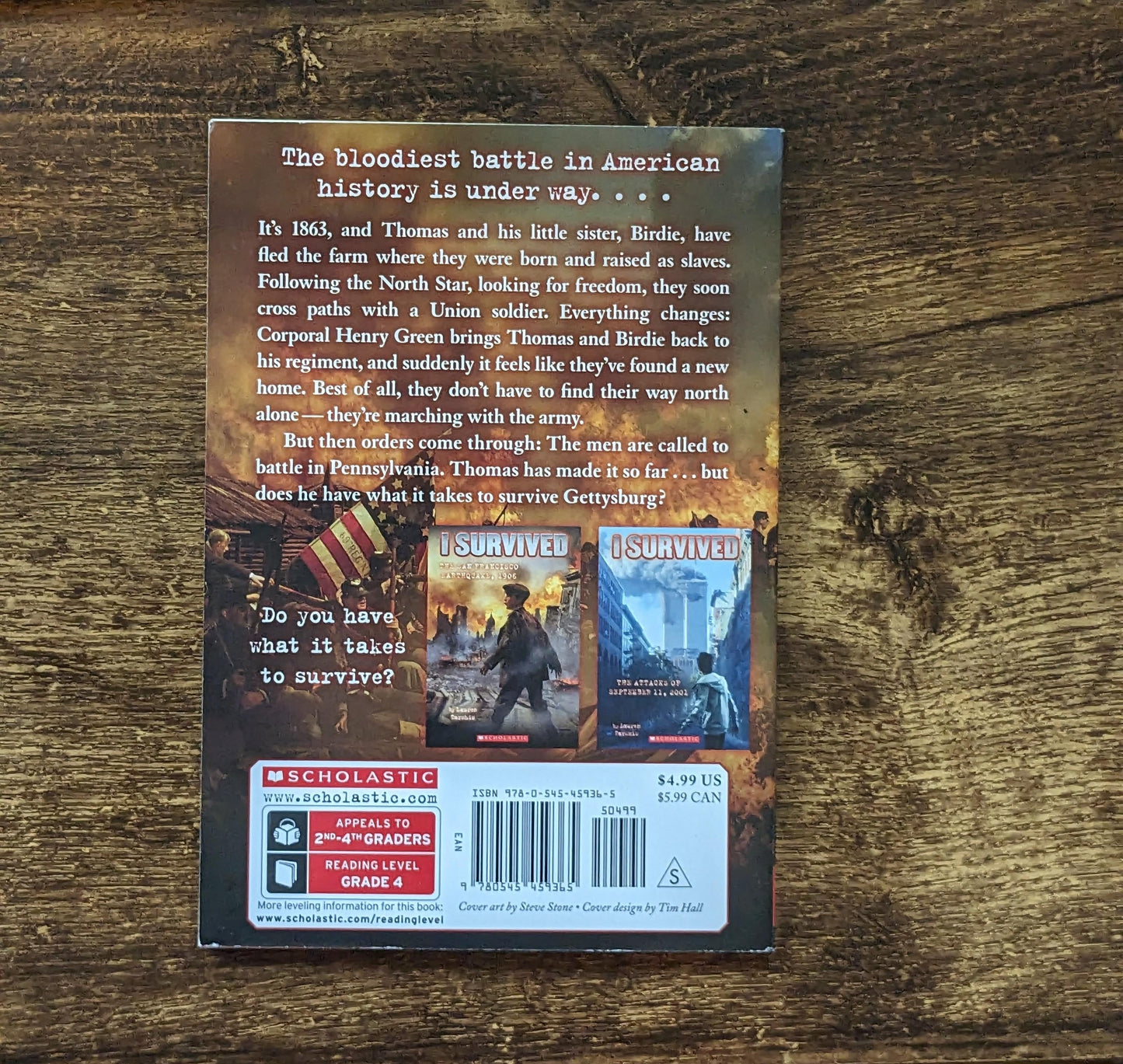 I SURVIVED GETTYSBURG Paperback 1863 by Lauren Tarshis, I Survived Series, The Battle of Gettysburg Alternate History for Kids, Thrilling - Asylum Books