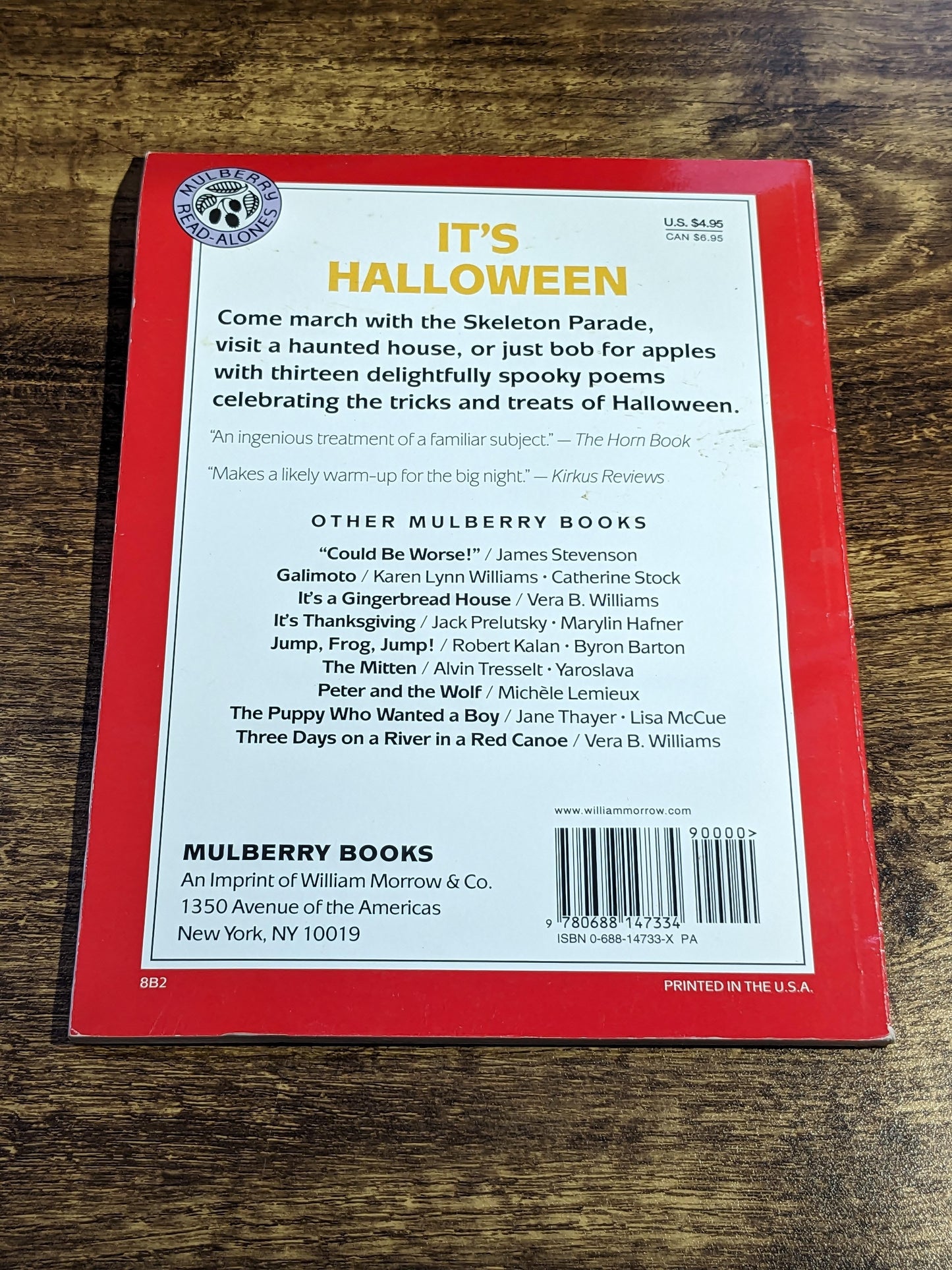 Its Halloween - Spooky Holiday Poems & Illustrations by Jack Prelutsky - Children's Book - Asylum Books