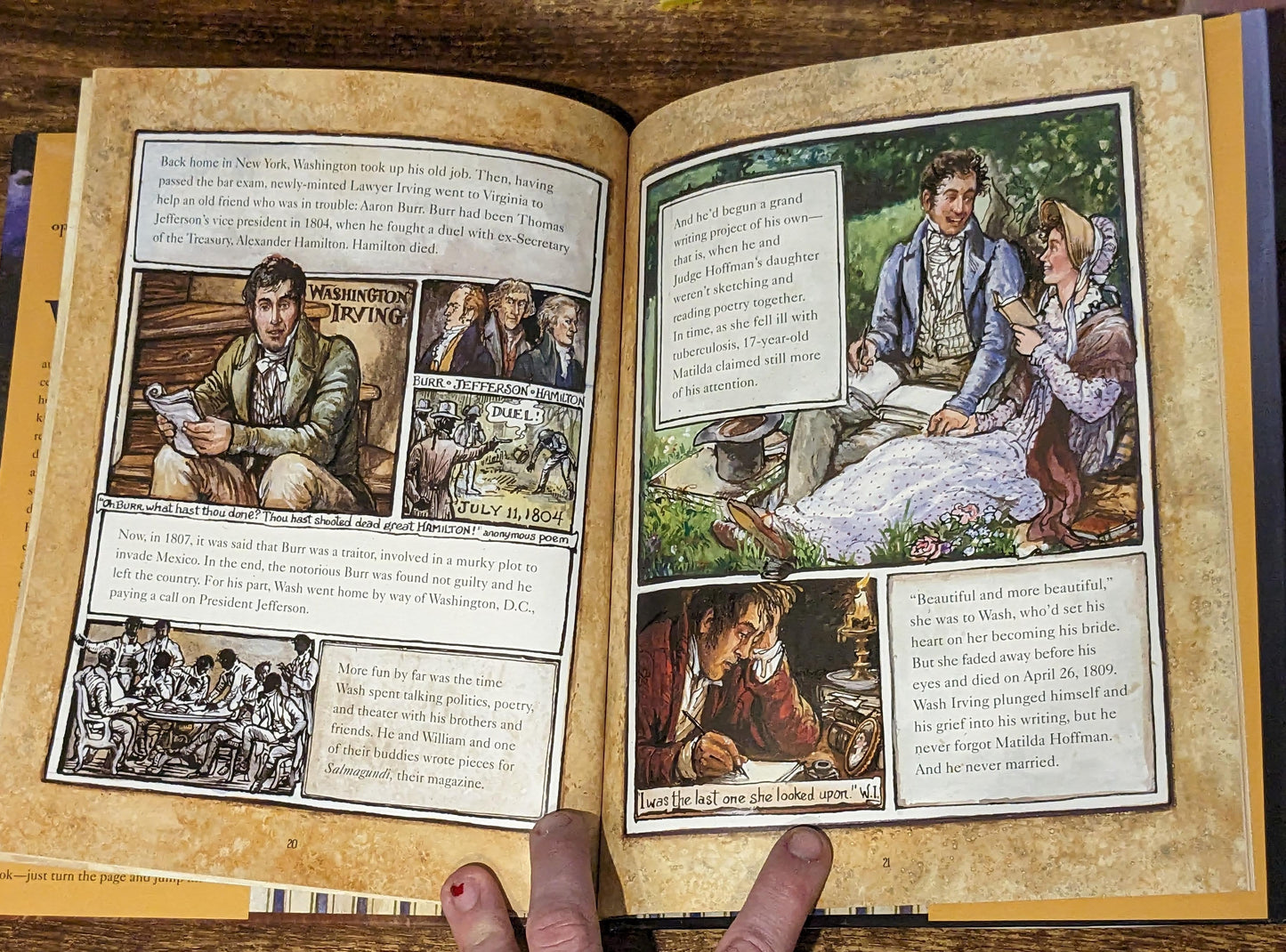 Literary Adventures of Washington Irving: American Storyteller, The (Hardcover) by Cheryl Harness - Asylum Books
