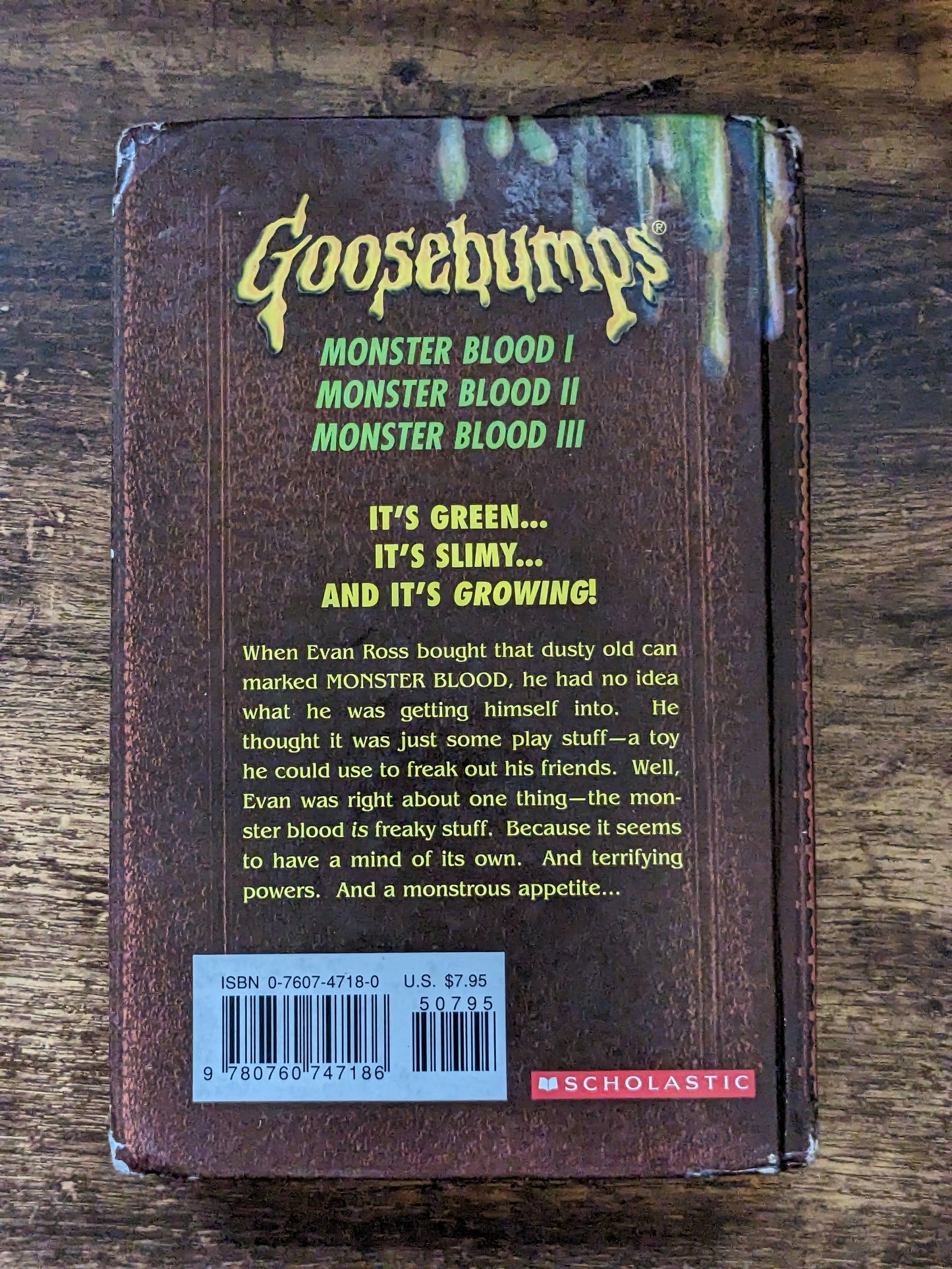 Monster Blood Collection (Goosebumps Anthology) R.L. Stine - Vintage Hardcover - Asylum Books
