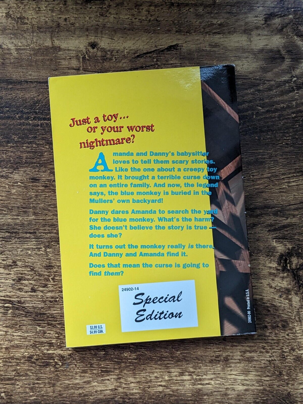 Tale of the Blue Monkey (Ghosts of Fear Street #29) Paperback by R.L. Stine - Asylum Books