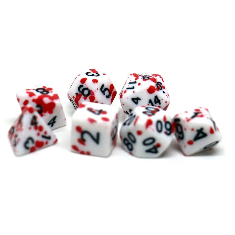 Bloody Dice 7pcs/Set (Role-Play) Various Shapes