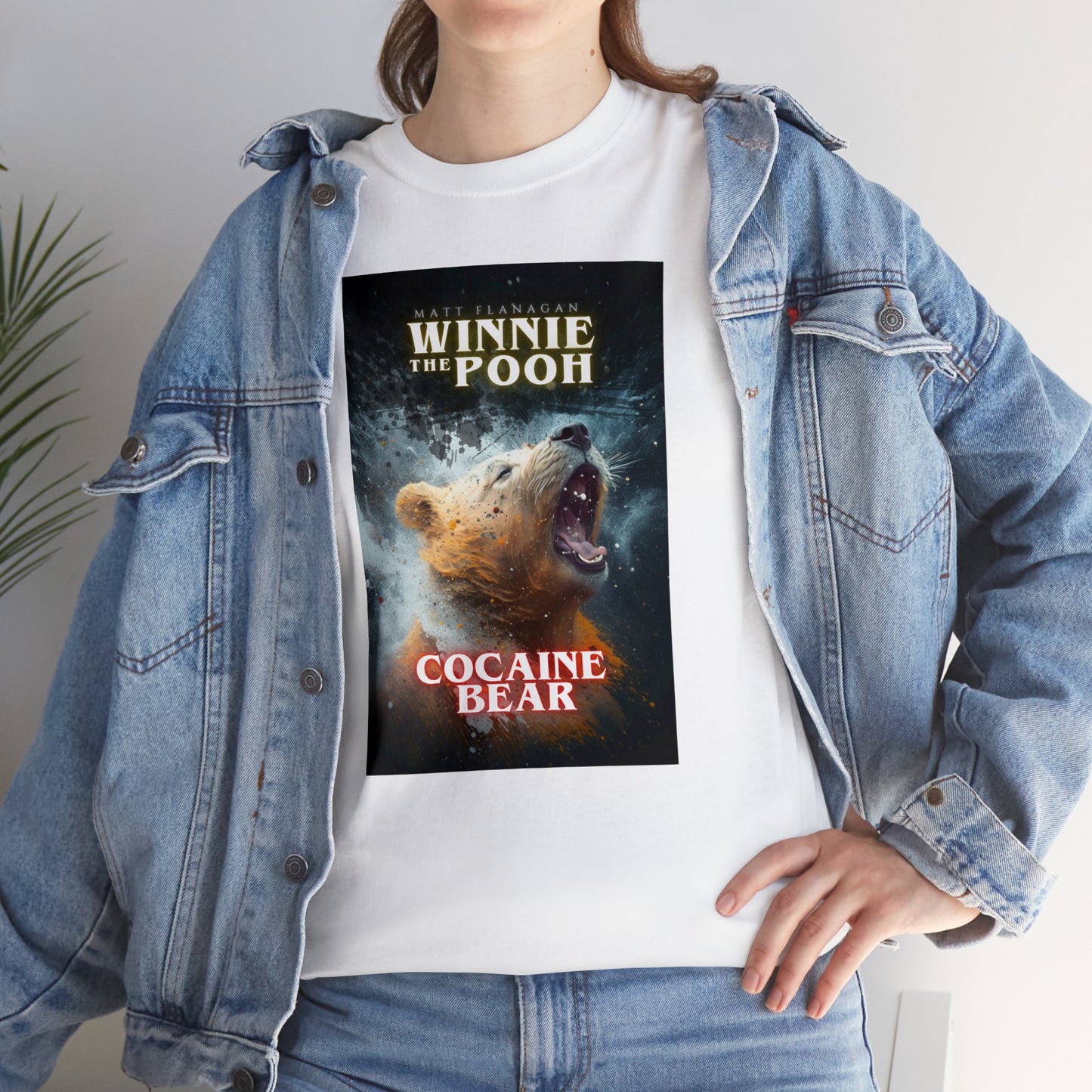 WINNIE the Pooh: COCAINE BEAR T-Shirt (Vintage Retro Style Unisex Tee)