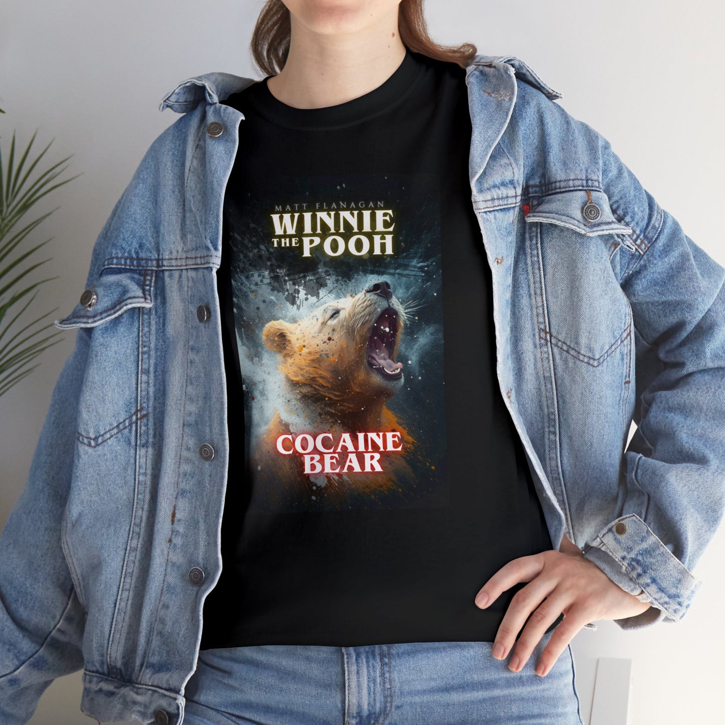 WINNIE the Pooh: COCAINE BEAR T-Shirt (Vintage Retro Style Unisex Tee)