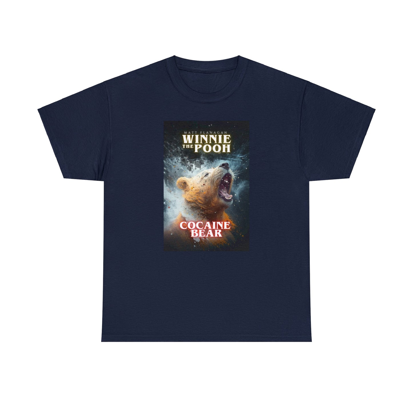 WINNIE the Pooh: COCAINE BEAR T-Shirt (Vintage Retro Style Unisex Tee)