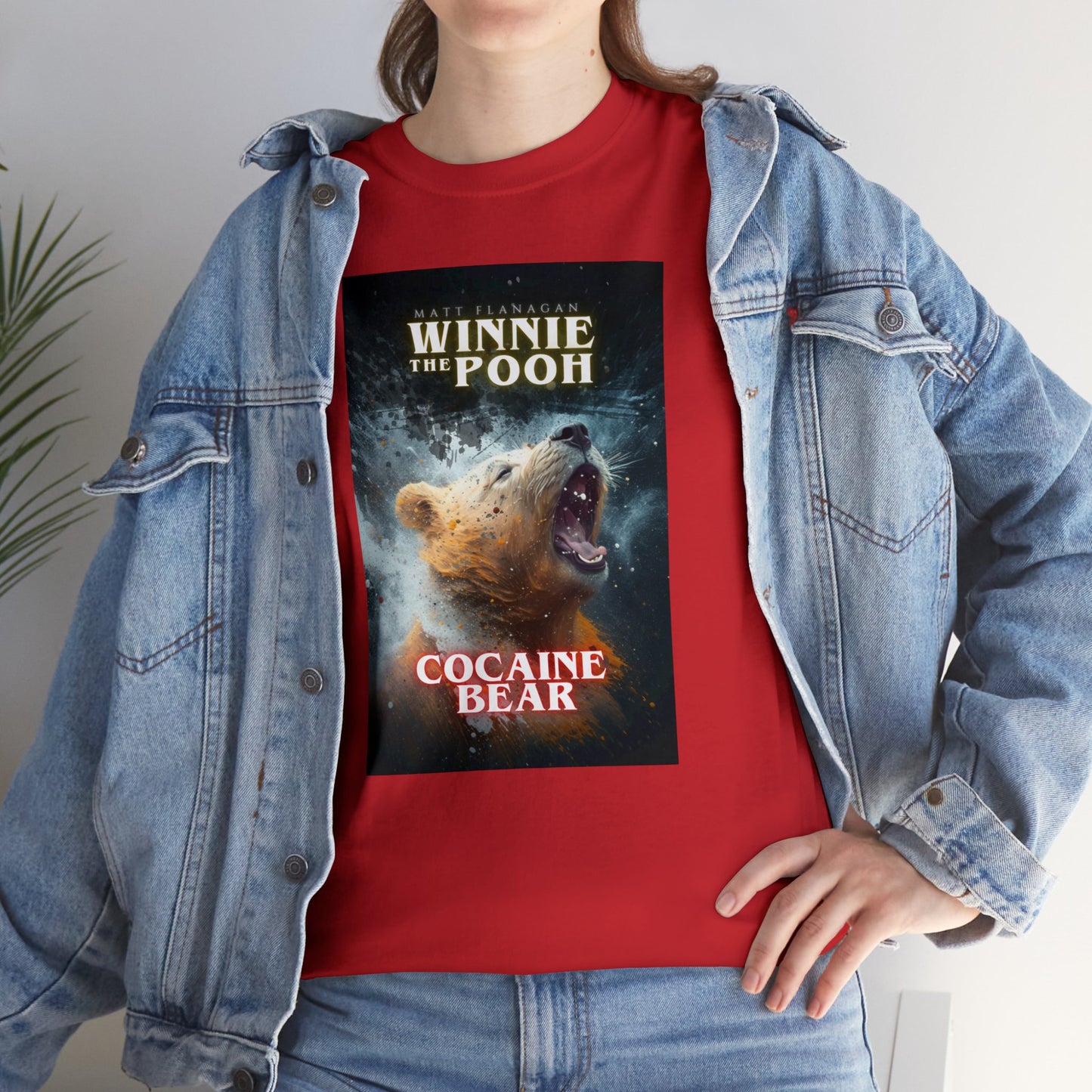 WINNIE the Pooh: COCAINE BEAR T-Shirt (Vintage Retro Style Unisex Tee)