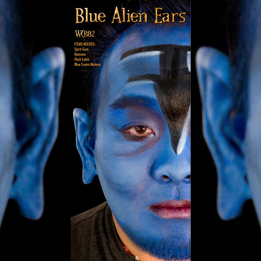 Blue Alien Ears (Woochie Prosthetics by Cinema Secrets) 1 Pair