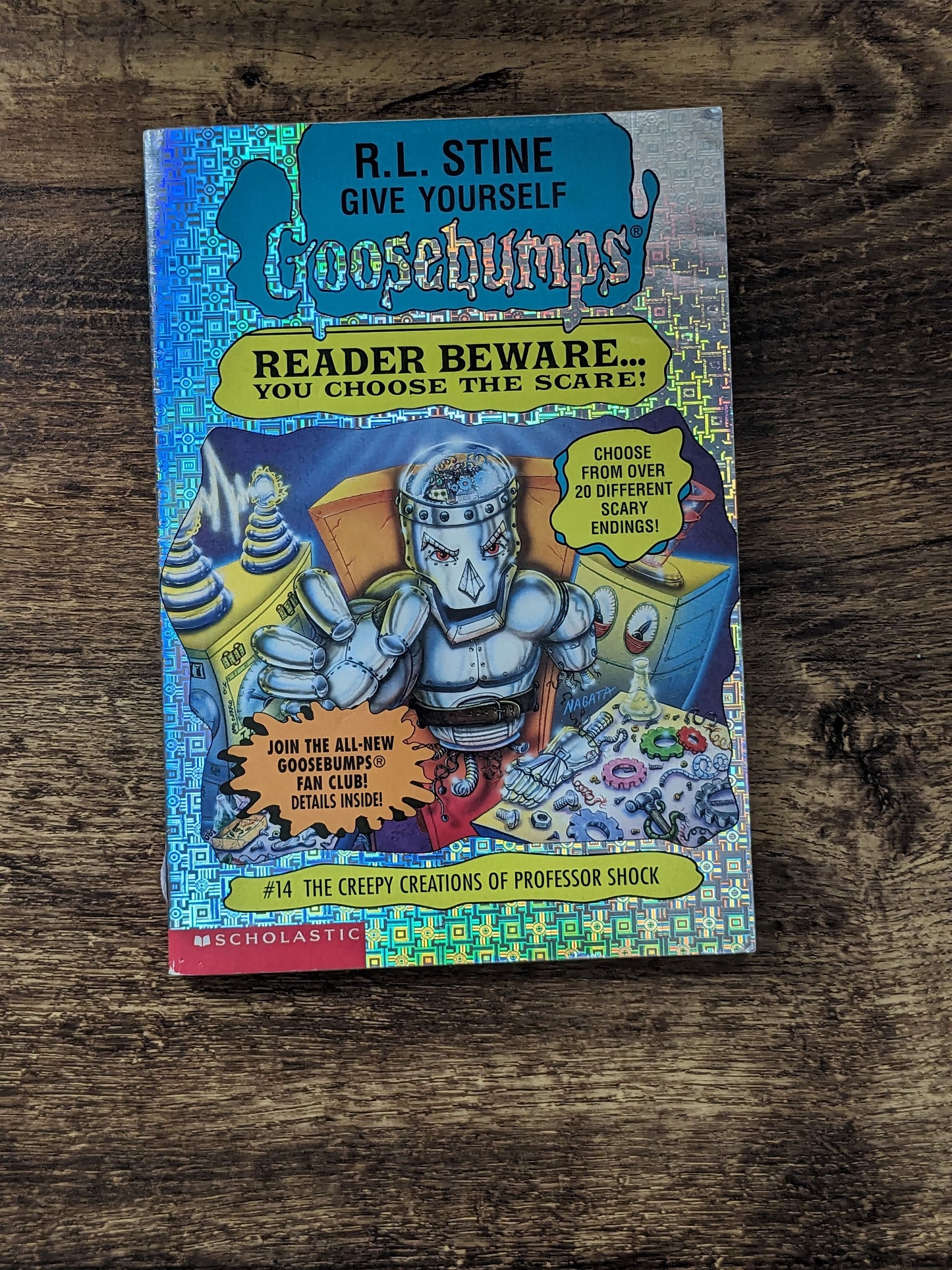 Curious Creations of Professor Shock, The (Give Yourself Goosebumps #14) R.L. Stine - Vintage Paperback