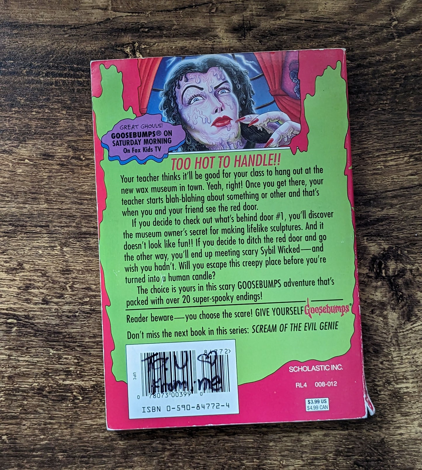 Welcome to the Wicked Wax Museum (Give Yourself Goosebumps #12) by R.L. Stine - Vintage Paperback