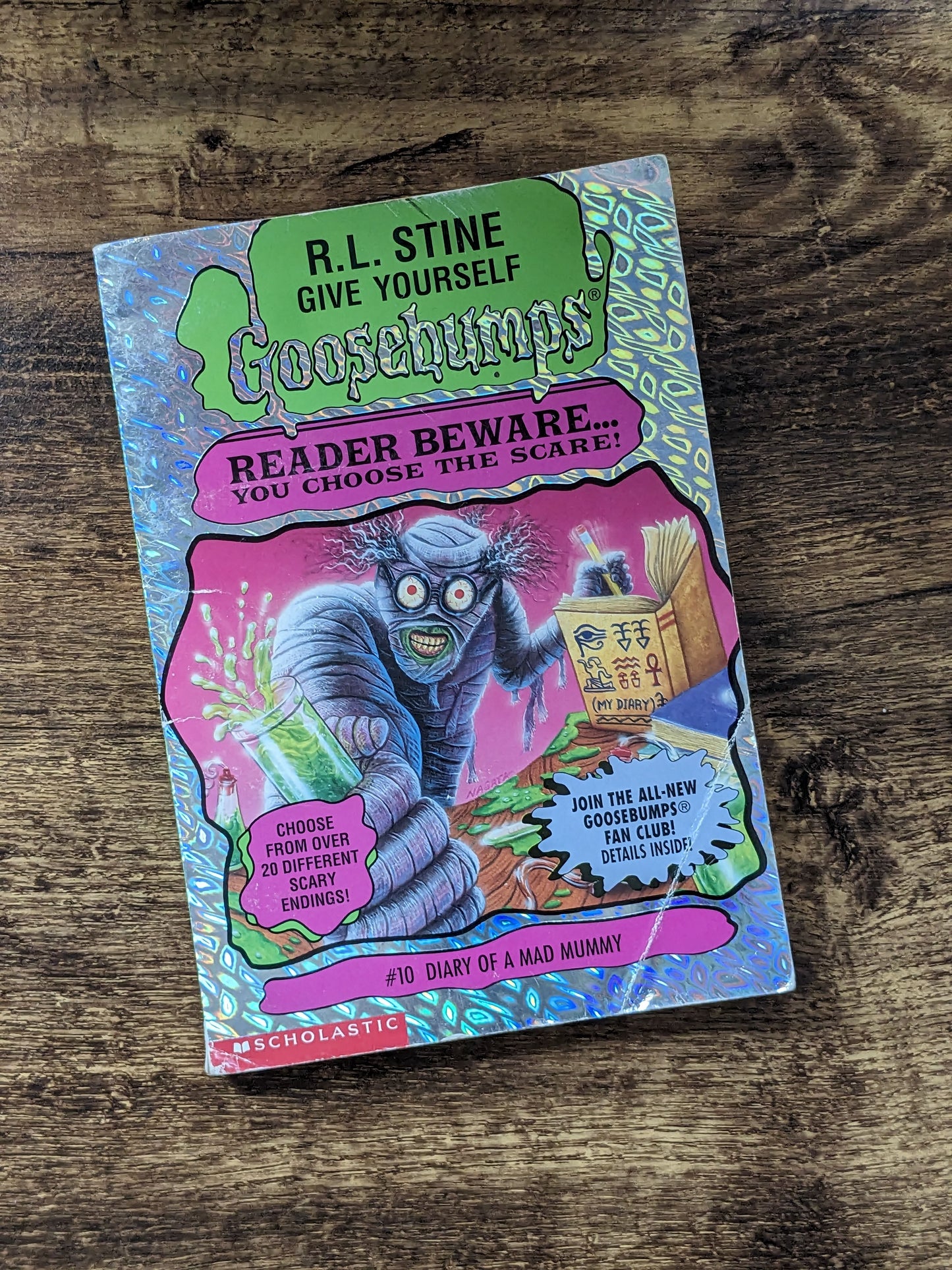 Diary of a Mad Mummy (Give Yourself Goosebumps #10) by R.L. Stine - Vintage Paperback