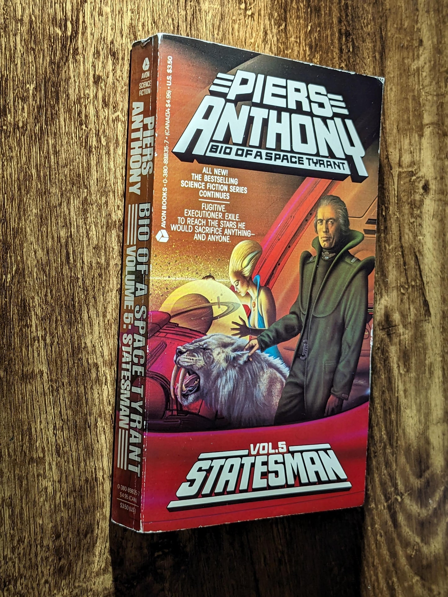 Statesman (Bio of Space Tyrant #5) by Piers Anthony - 1986 First Avon Printing