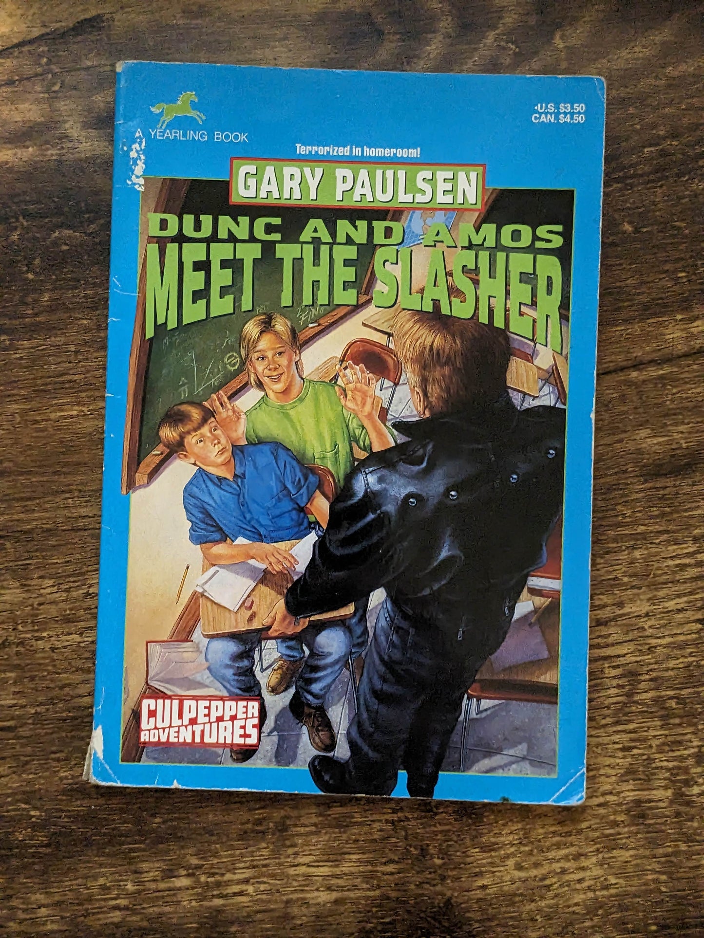 Dunc and Amos Meet the Slasher (Culpepper Adventures #9) by Gary Paulsen - Vintage Paperback