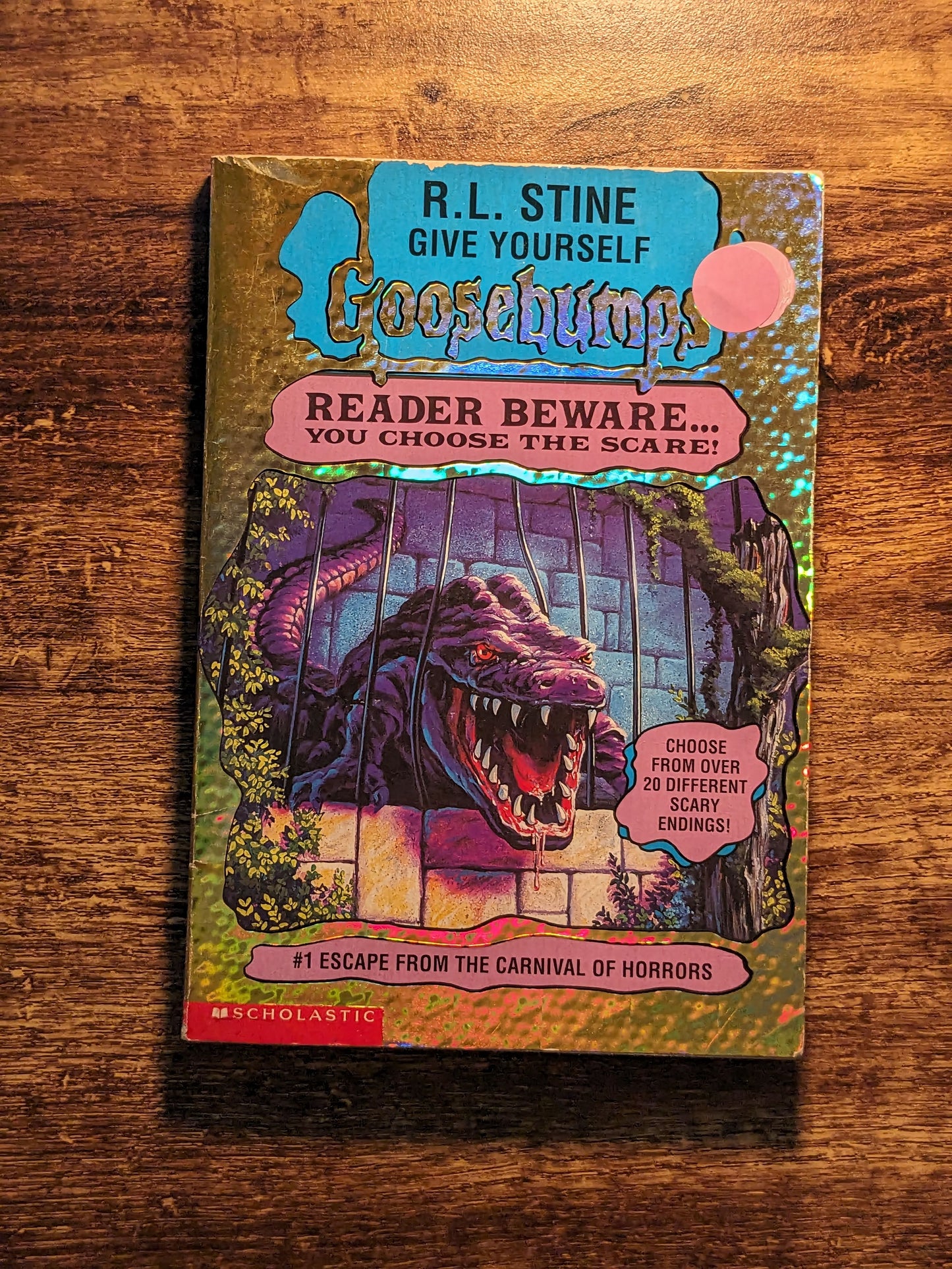 Escape From the Carnival of Horrors (Give Yourself Goosebumps #1) R.L. Stine - Vintage Paperback