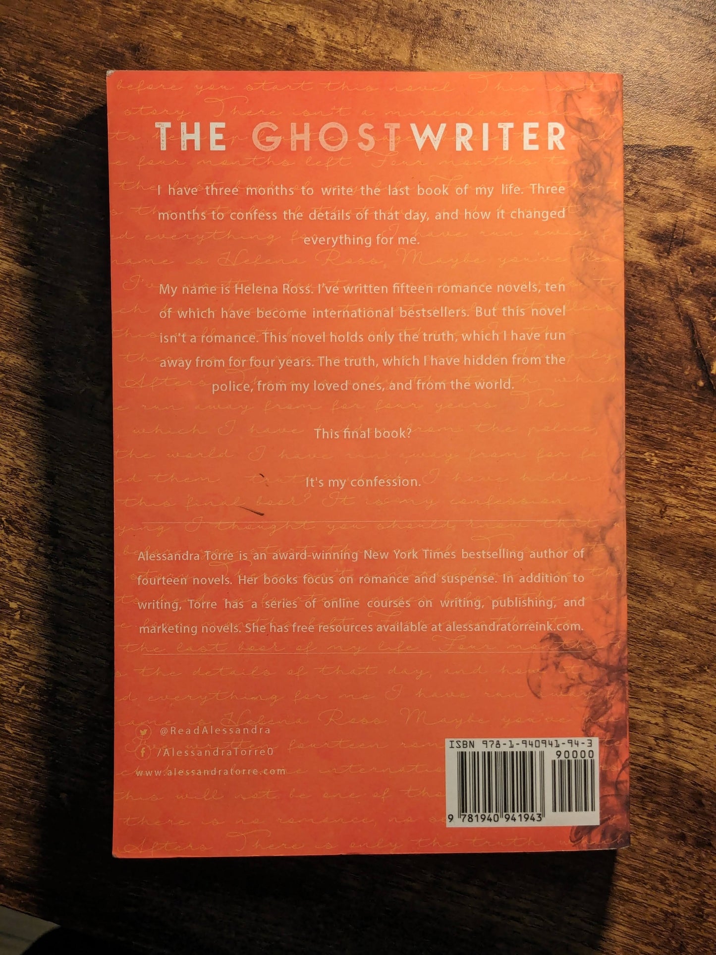 Ghostwriter, The (Paperback) by Alessandra Torre