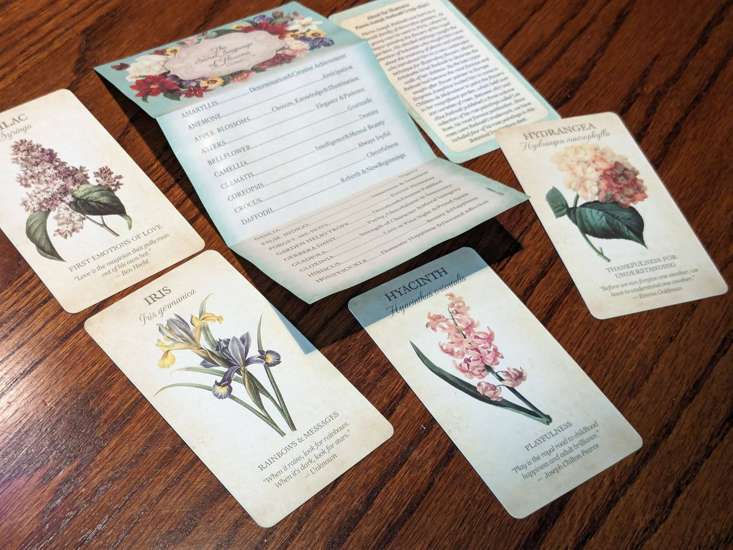 BOTANICAL INSPIRATIONS TAROT Deck - Beautiful Floral Vintage Style Artwork Oracle Cards, Flower Images, Fortune Telling, Victorian Style