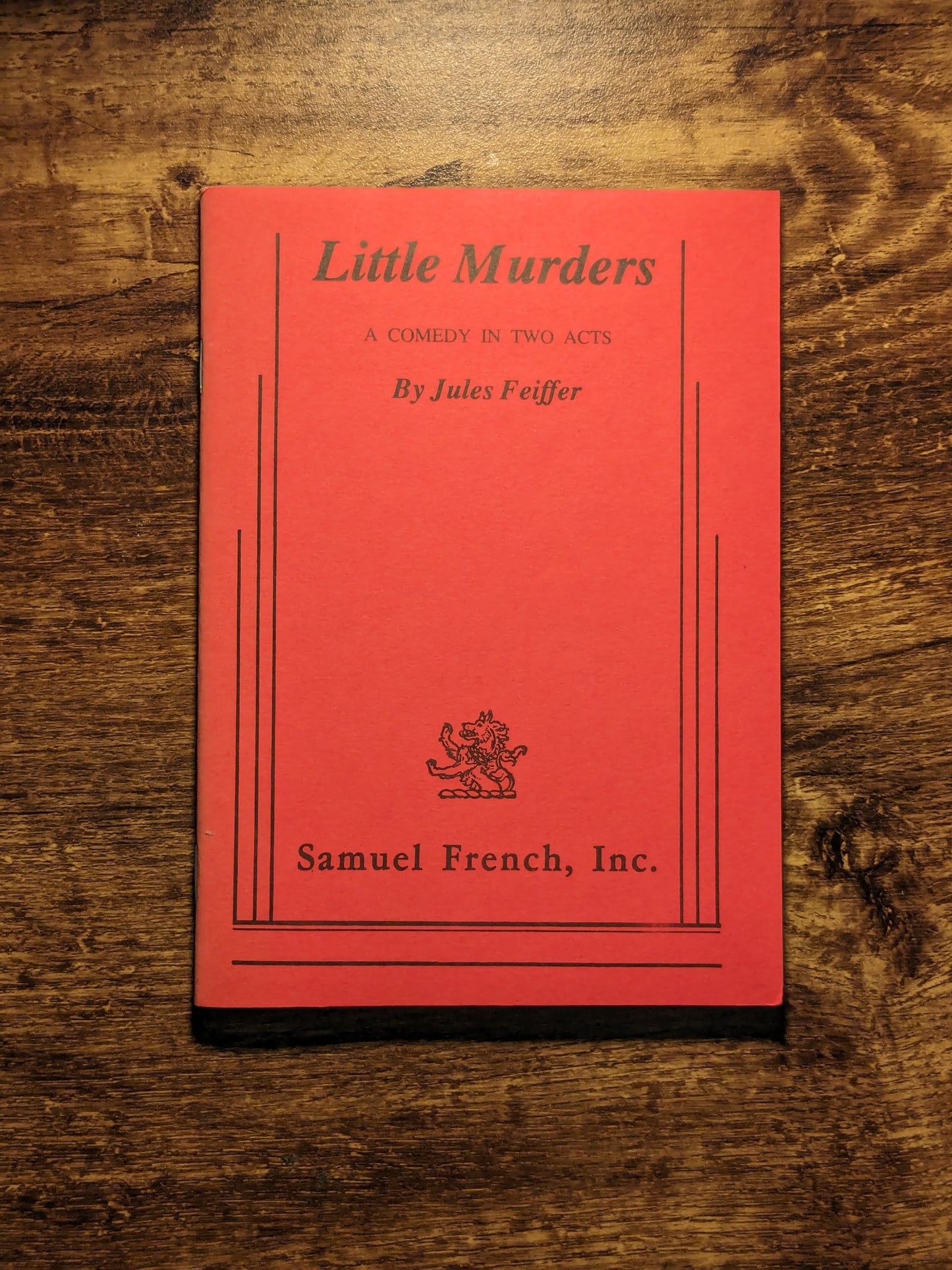 Little Murders (Theatrical Script) by Jules Feiffer - Samuel French Acting Edition