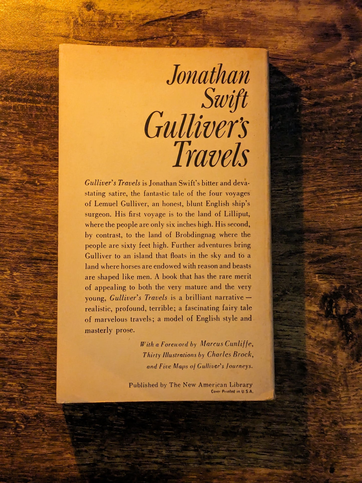 Gulliver's Travels (Vintage Paperback) by Jonathan Swift