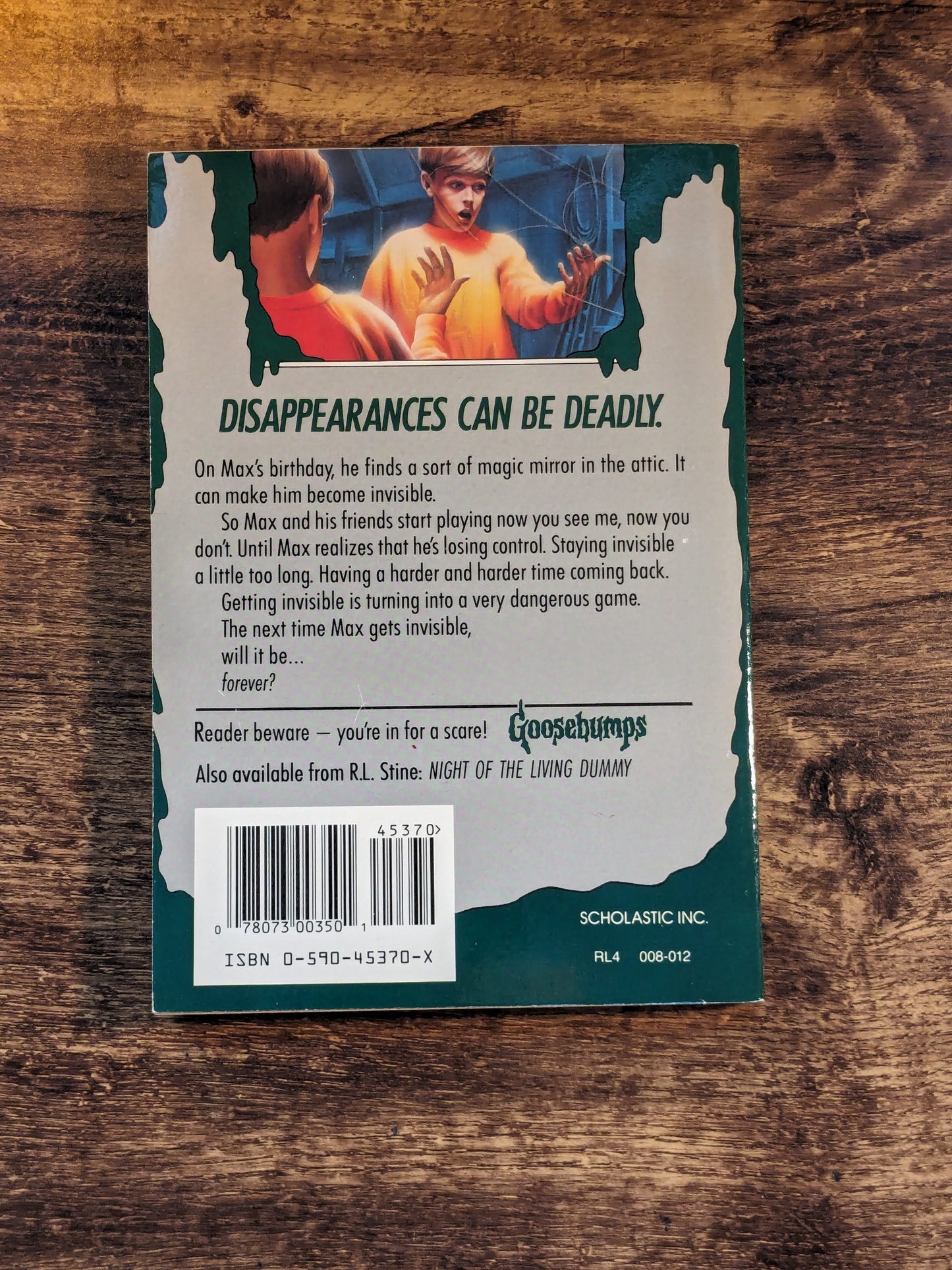 Let's Get Invisible (Goosebumps #6) R.L. Stine Vintage Paperback