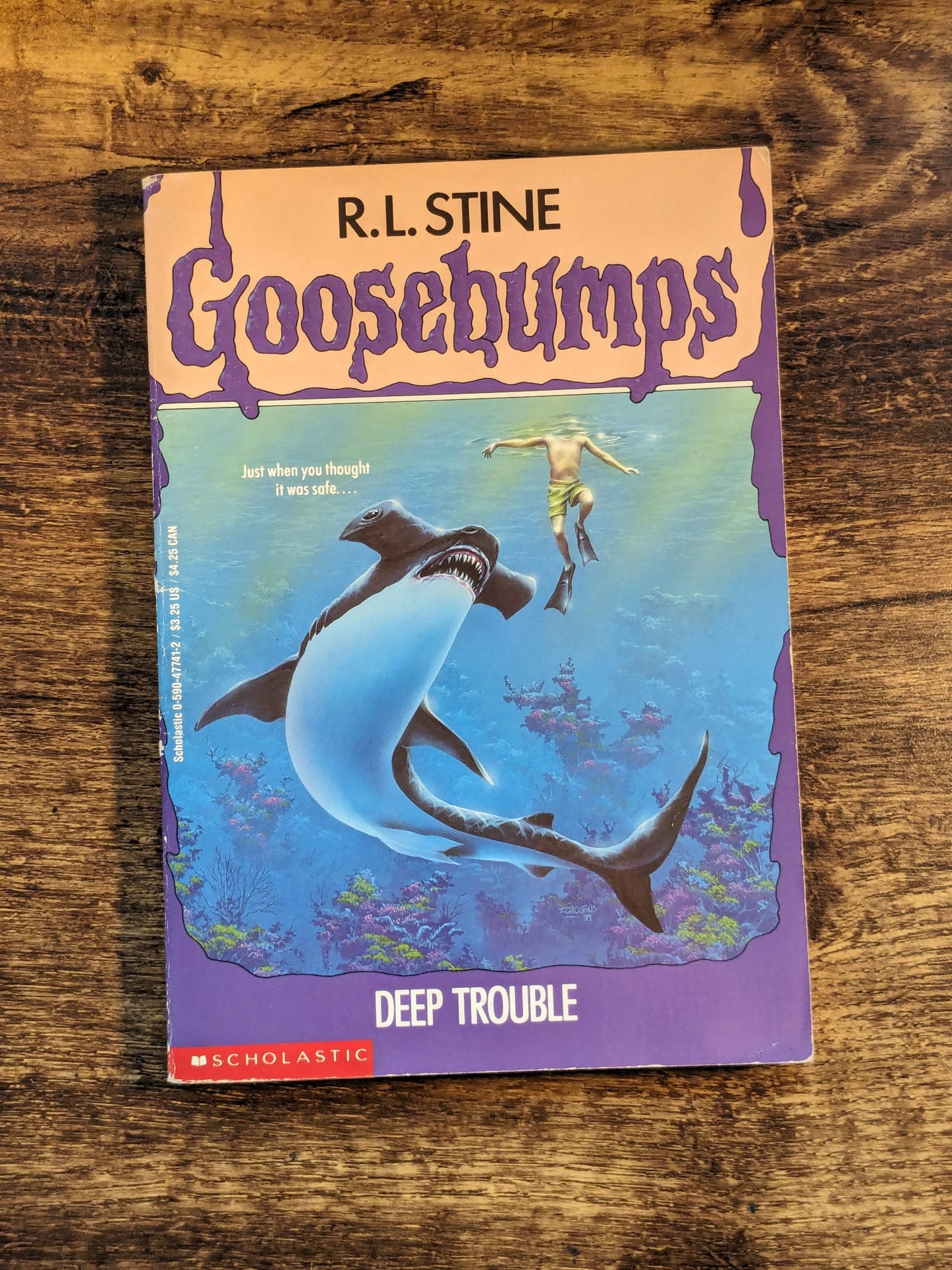 Deep Trouble (Goosebumps #19) R.L. Stine Vintage Paperback