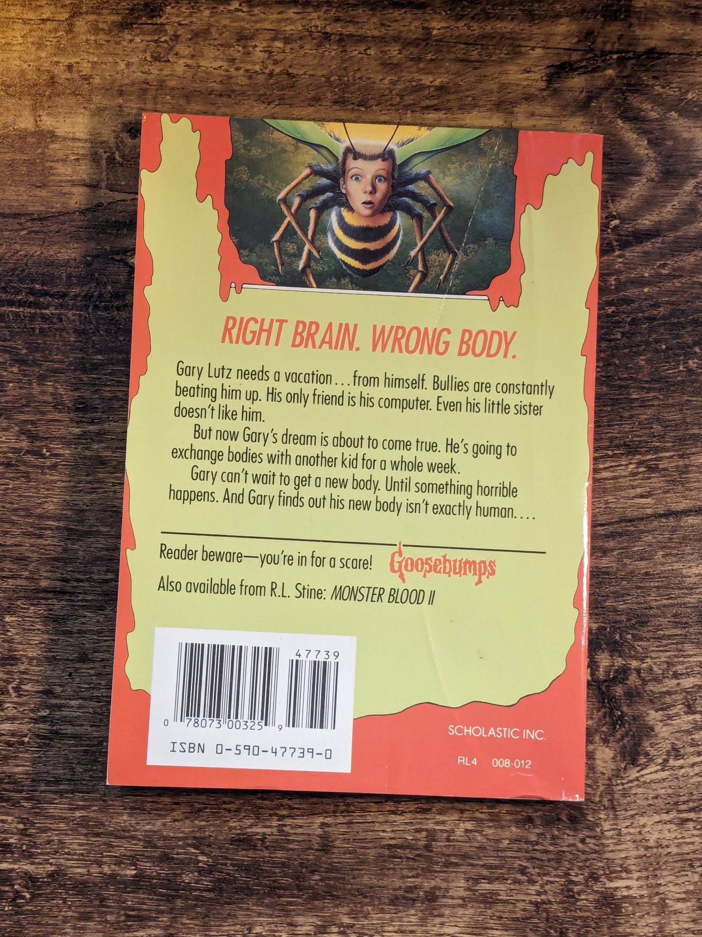 Why I'm Afraid of Bees (Goosebumps #17) R.L. Stine Vintage Paperback